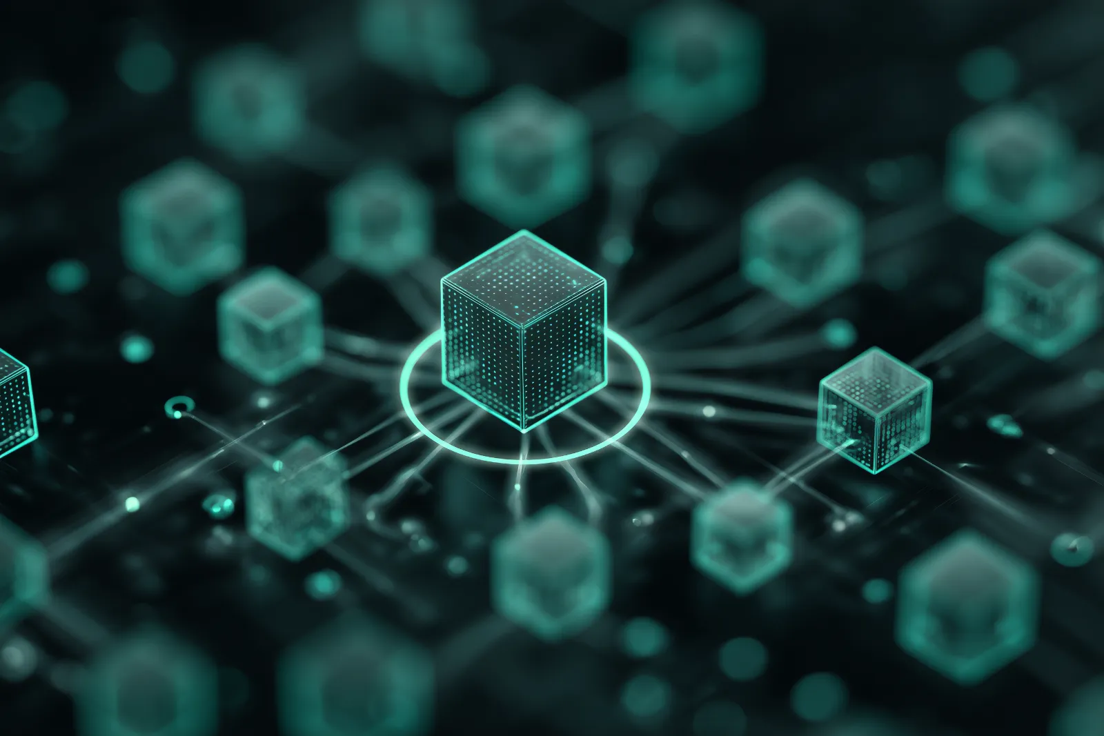 Abstract blockchain data network cubes